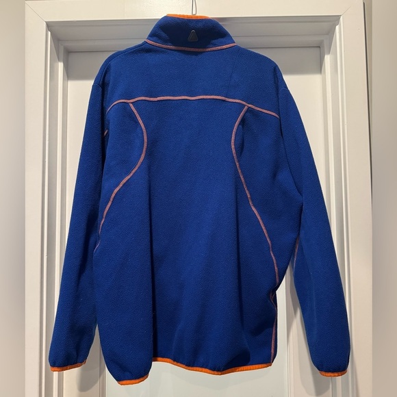 ANTIGUA 1/4 Zip Fleece Size XL Royal Blue & Orange Golf Pullover Pocke… - Picture 6 of 17